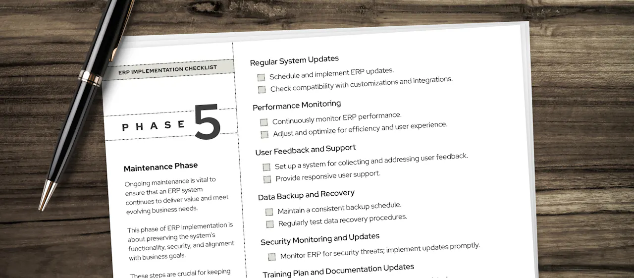 An ERP Implementation Checklist for Success: From Foundation to Finish