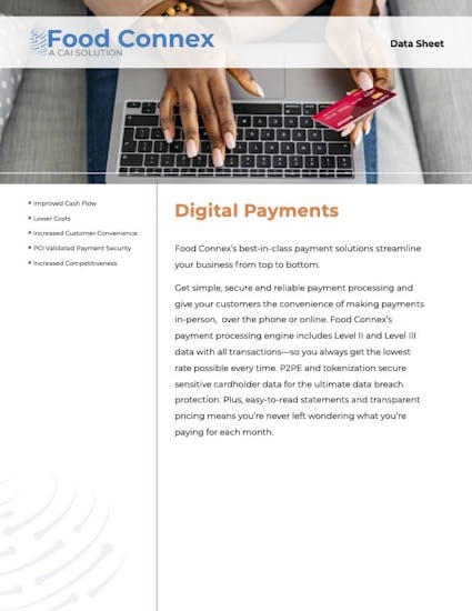 Food Connex White Paper - Digital Payments