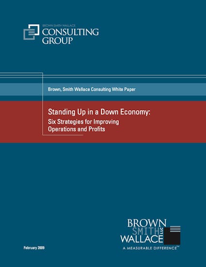 Infor CloudSuite Distribution (Infor SX.e) White Paper - Standing up in a Down Economy: Six Strategies for Improving Operations and Profits