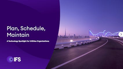 IFS Cloud White Paper - Plan, Schedule, Maintain