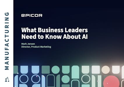 Epicor Kinetic White Paper - What Business Leaders Need to Know About AI